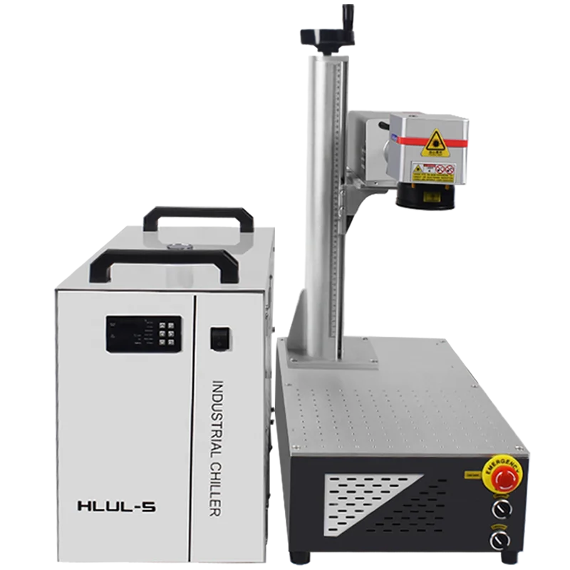 EU Stock Chinacnczone CRS 5W 10W 15W 175*175mm UV Laser Marking Machine&HL Water Chiller for Glass Non-metal Wood Plastic PVC