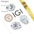 Promotion IGI HPHT CVD Oval Shape 1ct Cvd Hpht Synthetic Lab Created Diamond D VVS Lab Grown Lab Made Diamond for Jewelry