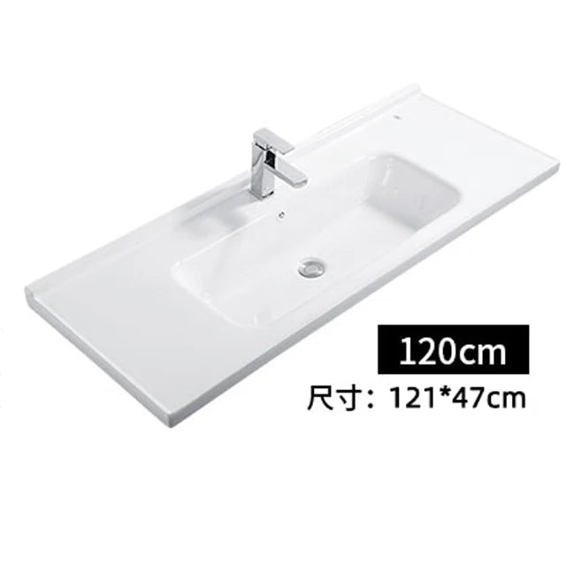 Double Vanity Sink Bathroom High Class White and Colorful Ceramic Double Bathroom Wash Basin