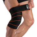 JINGBA One-Size Elastic Knee Support Brace Manufacturer's Wholesale Polyester Bandage for Muscle Pain Relief Lifting Tennis