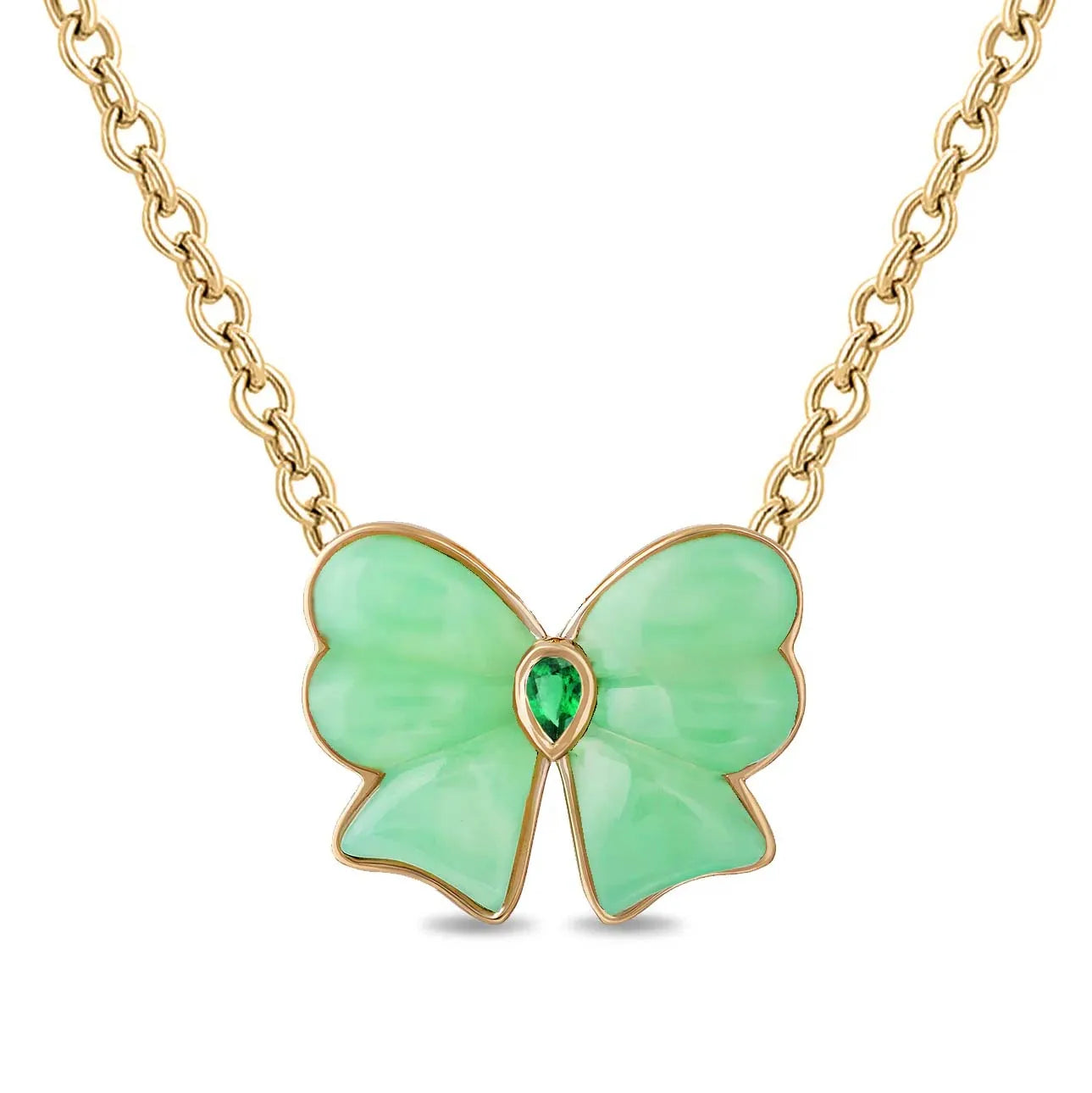 Milskye Light Option Fashion Simple Trendy Jewelry for Women 2024 18K Gold 925 Silver Enamel Small Bow Necklace