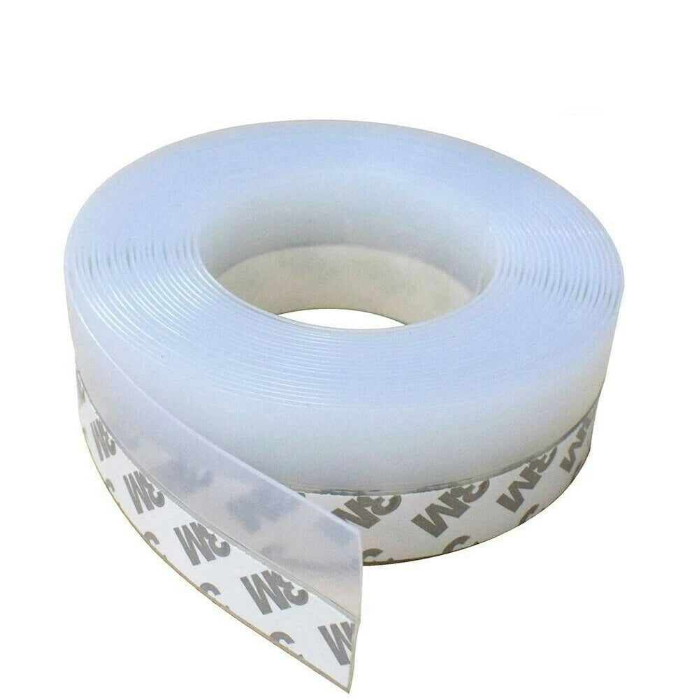 Bath shower window door silicone seal strip glass tape self adhesive strip bottom door draft stopper