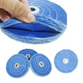 6 Inches Round Untreated Cotton Grinding & Buffing Wheel Yellow/White OEM Medium Hardness