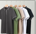 Wholesale and Custom of Men's Brand Polo Shirts Summer Men's  in Stock Top Polo Shirts Fashion Zipper Collar Polo Shirts