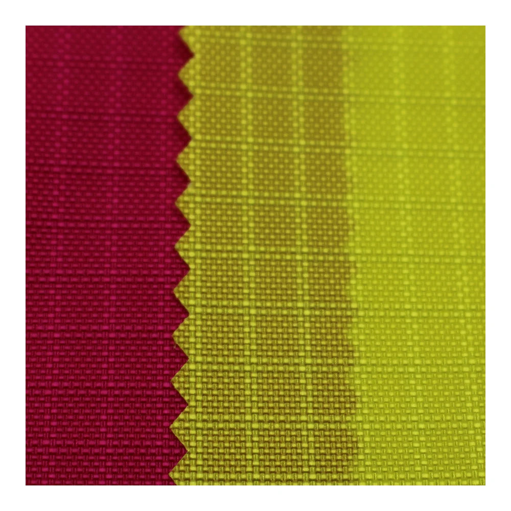Wholesale Water Resistant 420 Denier Double Line 0.7 Ripstop Pu Coated Nylon Fabric