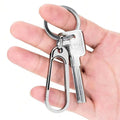 Mix 5 Sizes Key Ring/Metal Flat Split Key Chain Rings/ for Home Car Dog Tag Office Keys Attachment Key Holder Ring