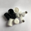 High Quality 18mm Screw Cap Glass Bottle with PP Plastic Cap and Plastic Metal Roller for Non-Refillable for Cosmetics