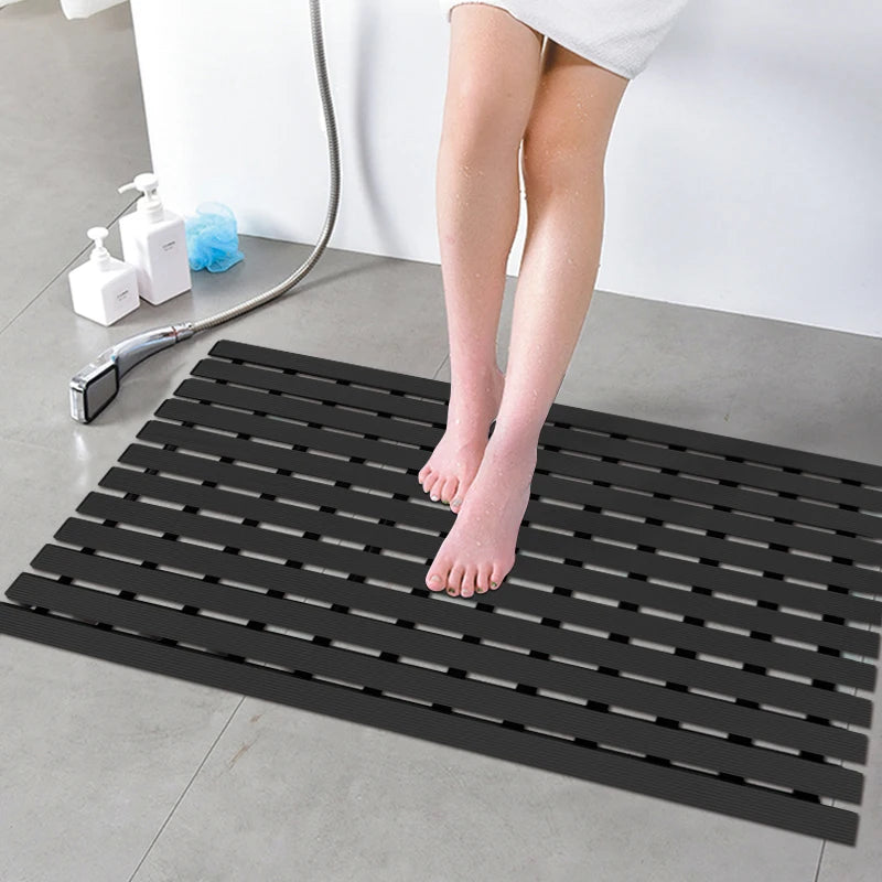 Durable Sauna Room Swimming Pool Pure PVC Floor Roll Hollow Mats