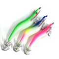 High Quality Sea Fishing Lure Wood Shrimp Bait Squid Octopus Hard Baits Lures Squid Hook Squid Jig