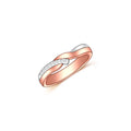 New Arrive 18K Rose Gold 925 Sterling Silver Dainty Stylish Fine Jewelry Ladies Rings