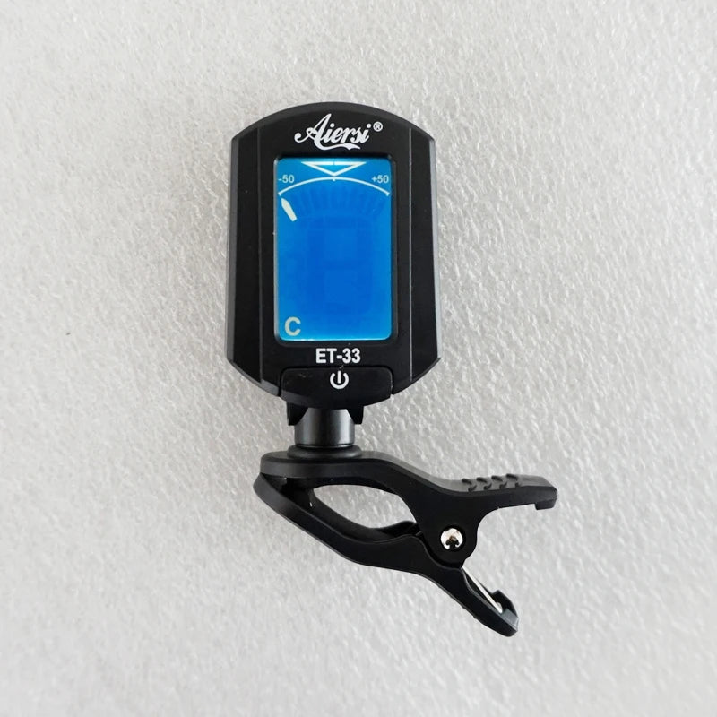 Aiersi Brand Custom logo Digital Clip Chromatic Tuner for Guitar Ukulele Violin Wholesale Cheap Price Made in China Accessories