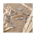 Custom Gold Name Plate Necklace Alphabet Initial Letter Pendant Necklace Stainless Steel Crown Name Necklace for Women