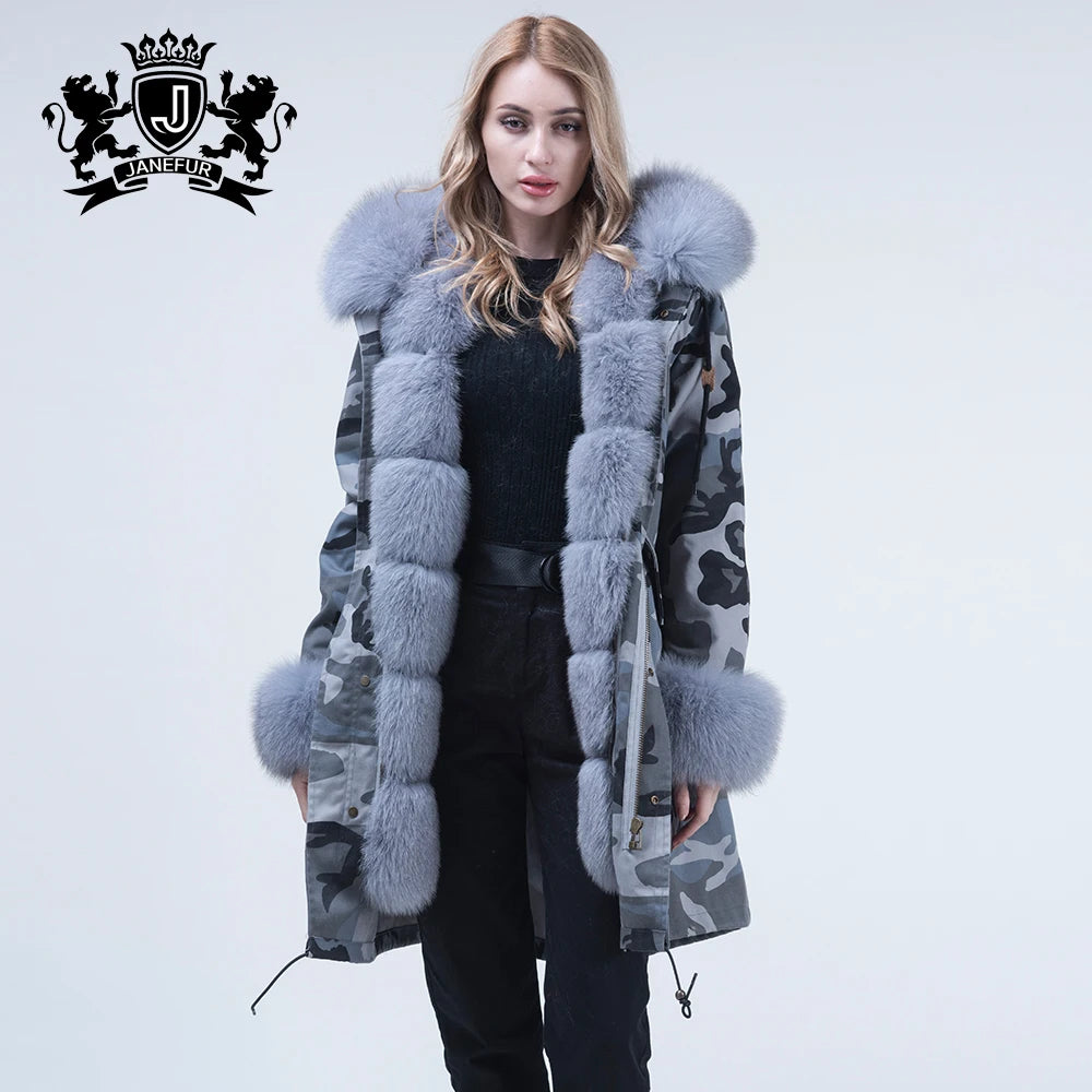 Fashion Fur Parka Lady Parka With Real Fur Manufacturer Wholesale Price Parkas
