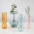 Home Desk Decoration Crystal Vases Interior Hydroponic Flower Stained Vase Glass for Living Room Desktop