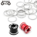 MUQZI Bike Chain Wheel Screws Washer Gasket 2mm Thick Cycling Double Change Single Crankset Screws Bolt Gasket Ring Part