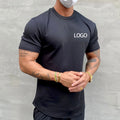 Wholesale Custom Logo 95% Cotton 5% Spandex Sportswear T Shirt Quickly Dry Soft Breathable Oversized Gym Men T Shirt