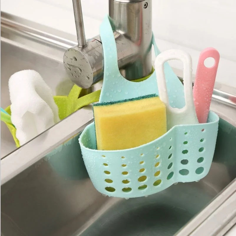Kitchen Accessories Gadgets Tool Portable Basket Home Kitchen Hanging Drain Basket Bag Bath Storage Tools Sink Holder Utensils