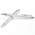 24-Holes Novelty Click Metal Pen with Curve Shape Clip for Business Gift