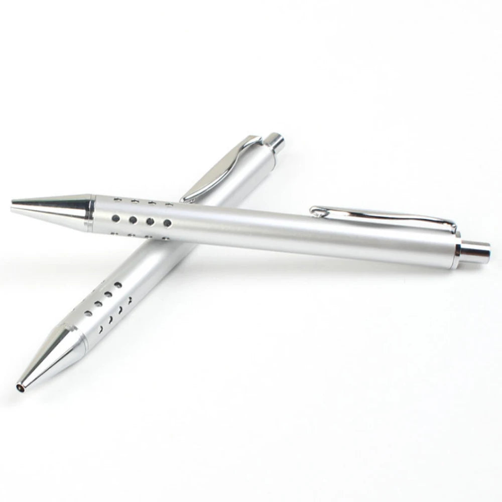 24-Holes Novelty Click Metal Pen with Curve Shape Clip for Business Gift