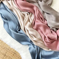 The Cross-section Follows the Zou Muslim Chiffon Women Shawl Head Hijab Scarf Plain Premium Heavy Rhinestone Chiffon Hijab
