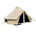 WOQI Four Seasons Waterproof 100% Cotton Luxury Bell Tent Suitable for Living All Year Round (2/4/6/8 People)