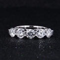 Starsgem 3.6mm Round Brilliant Cut HPHT Lab Grown Diamond 14K White Gold Engagement RIngs