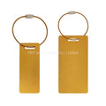 Hot Selling Blank Metal Aluminum Gold Journey Luggage Tag Wholesales OEM Supplier for Laser Engraved