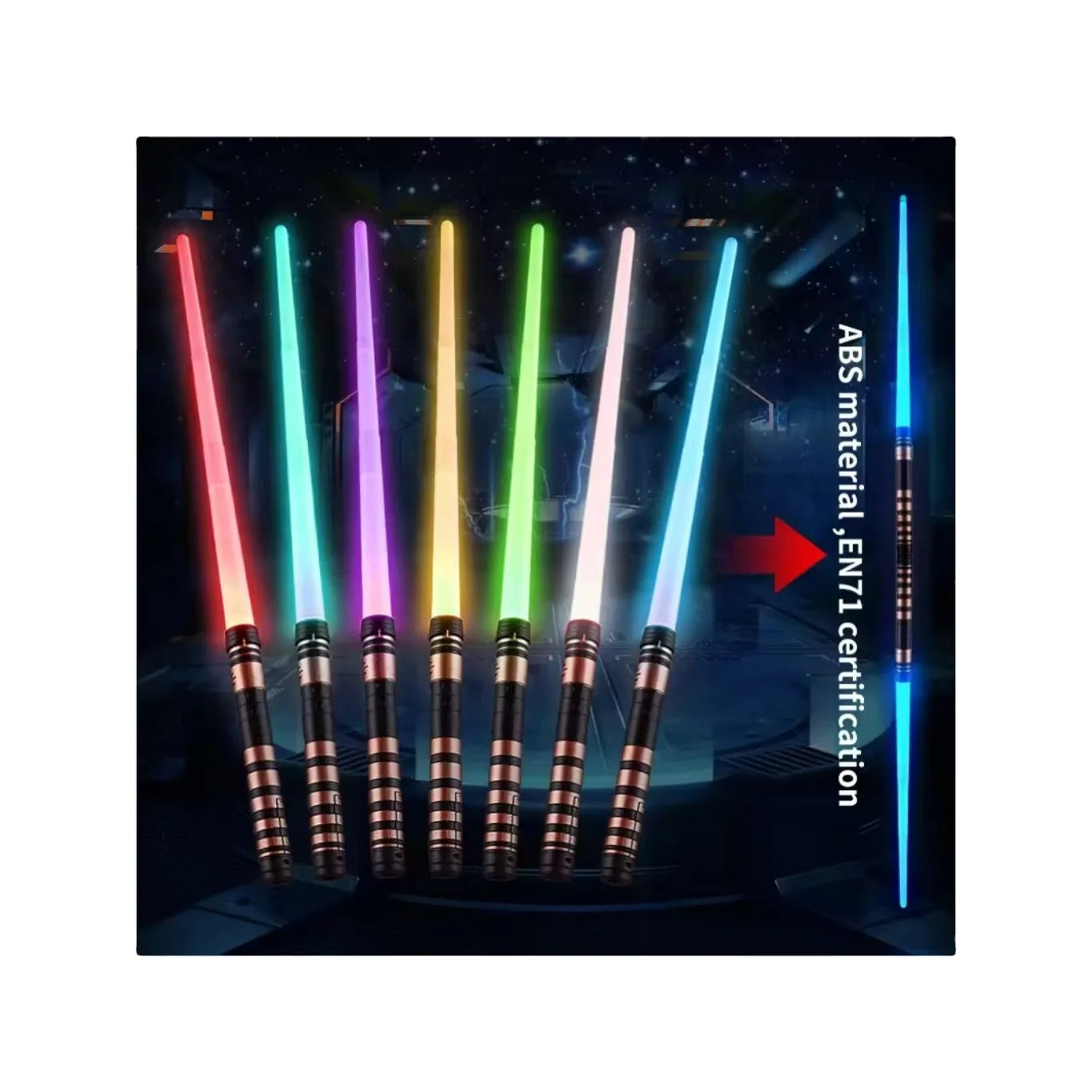 Hot Children's  Lightsaber Toy Colorful Retractable Light Laser Rod Plastic Toy Holiday Gift