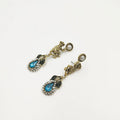 New Vintage Crystal Pearl Monkey Leaf Statement Earrings Women Fashion Jewelry Wholesale