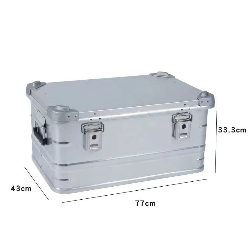 IRONDONKEY Aluminum Camping Box Outdoor  Storage Box Picnic Aluminum Alloy Vehicle Storage Box