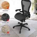 Rectangular Clear Carpet Floor Protectors Non Slip Studded PVC Chair Mat