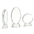 Blank Crystal Trophy Award Clear Cup Prize Celebration Statue Desktop Decor Engraving Portable Tradeshow Giveaways