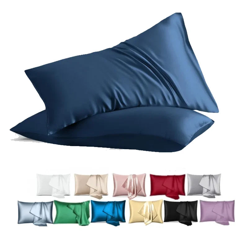 6A Mulberry Silk Pillowcase 22MM Anti-aging Silk Pillowcase New Silver Ion Satin Pillowcase 60% Silk Pillow case