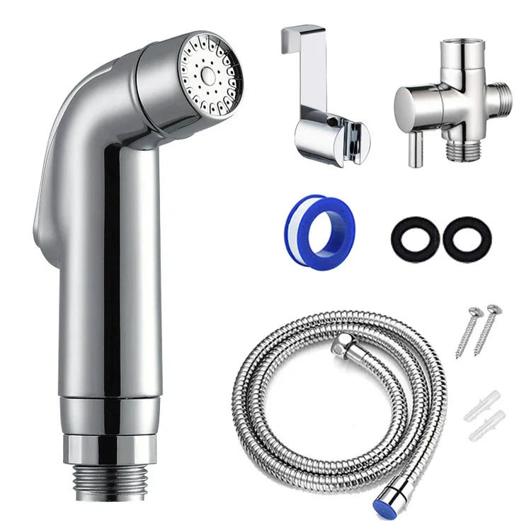 Modern Hotel Bathroom Toilet Portable Shower Abs Shattaf Hand Bidet Spray Wall-mounted Easy Installation