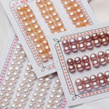 100%real Freshwater Pearl 2a Perfect Half Hole Button Pearls Wholesale Low Price White pink Purple Natural Pearl for Ring Making