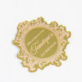 Gold Mirror Acrylic 1st Birthday Favor Gift Wedding Souvenir Toppers Gifit Tag Table Decoration with Pink Foiling