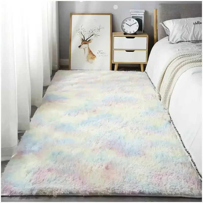Anti-slip Faux Fur Sheep Skin Long Pile Shaggy Fluffy Soft Comfortable Carpet and Rug Long Pile Faux Fur Carpet