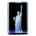 High Quality Statue of Liberty Sculpture Ornament Crystal Crafts Laser Cube 3d Engraving Crystal