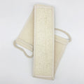 Wholesale Organic Sponge Exfoliating Ramie Comfortable Touch Nature Color Long Strip Double-sided Bath Pull Back Rubbing Body