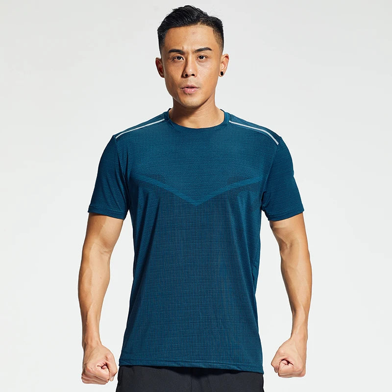 Men Sportswear Breathable Dry Fit t Shirt Athletic Fitness Sport Running t Shirt for Man