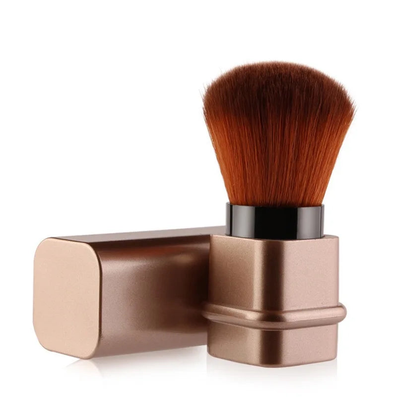 Wholesale Large Single Makeup Brush Loose Powder Blush Brush Telescopic Cover Portable Makeup