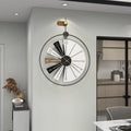 Spanish Nordic Luxury Wall Clock - Creative Fashionable Large Art Timepiece for Living Room Minimalist Design