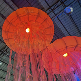 Costume Stage Decoration Inflatable Led Jellyfish Inflatable Hanging Jellyfish Balloon With Led Light