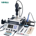 YIHUA 853AAA+ Multi Functional Preheat Iron Desoldering Hot air Gun Soldering Rework Station