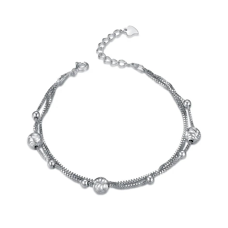 Fast Delivery S925 Lady Bracelets Cable Chain Bracelet 925 Silver Bracelets