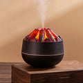 Atmospheric Night Light Charcoal Fire Simulated Waterless Humidifier USB Electric Tabletop Aromatherapy 30dB Quiet 1-Year