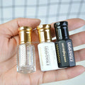 3ml 6ml 12ml Black/white /Clear Attar Oud Oil Glass Perfume Bottle With Aluminum Cap and Packaging Box
