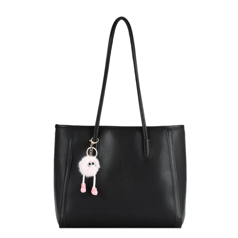 Women Girls Classy Shopper Bag Luxury Quality PU Leather Women Tote Bag Large Capacity Handbag Shoulder Bag
