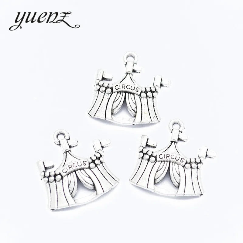 YuenZ Metal Circus Tent Charm Vintage Tibetan Silver Pendant Jewelry Products Charms Diy Pendants for Necklace BraceletsE20