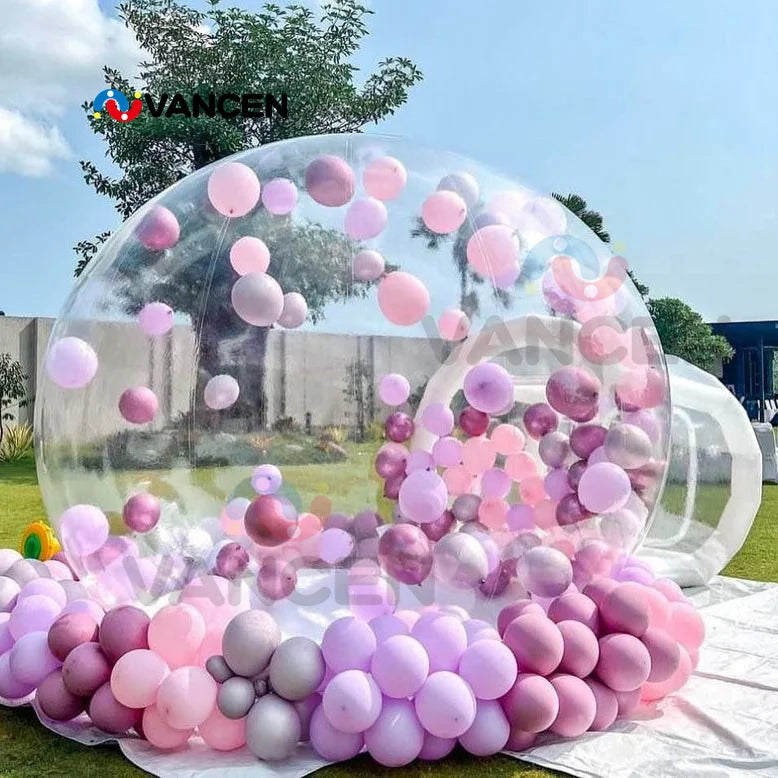 10ft Diameter Bubble and 6ft Long Tunnel for Party Balloons Fun Modern Inflatable Bubble House for Sale Commercial